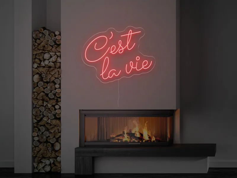 C'est la vie - Insegne al neon a LED